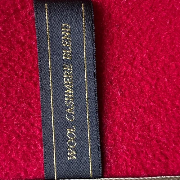 WINDSMOOR RED WOOL CASHMERE BLEND DOUBLE BREASTED COAT WOMENS SIZE 12 - Picture 11 of 13
